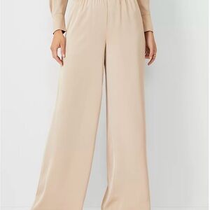 Ann Taylor - The Easy Wide Leg Pant in Satin NWT